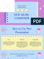 Pastel Cute Geometric Notebook Lesson Presentation