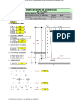 Calculo de Diseño de Muro de Concreto