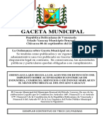 Ordenanza Gaceta Municipal #1.521