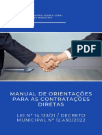 CGM Manual de Orientacoes para As Contratacoes Diretas