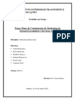 Plano de Comunicação de MKT - (Trabalho Final)