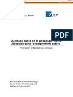 Quelques Outils de La Pédagogie Steiner Utilisables Dans L'enseignement Public