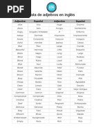 Lista Adjetivos Mas Usados Ingles PDF