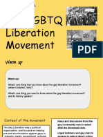 The Gay Liberation Movement