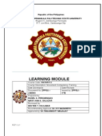 Learning Module: Republic of The Philippines Zamboanga Peninsula Polytechnic State University