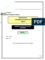 Term 4 Grade 7 Exam Question Paper