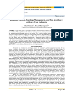 Financial Distress, Earnings Management, and Tax Avoidance: Evidence From Indonesia