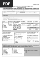 Typhoid Special Surveillance Form