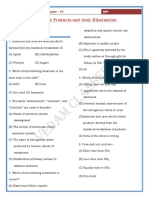 DPP XI Chapter - 19 Excretory Products and Their Elimination 18