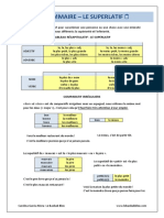 Fiche Le Superlatif