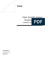 Fisher Scientific Isotemp Economy Water Baths - Installation and Operation Manual-103412 (7002200) - Rev 5 PDF