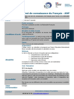 FD TCF Culture Alpha ANF PDF