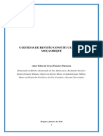 Artigo Sistema de Revisão Constitucional em Moçambique 11 de Janeiro de 2019