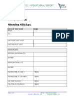 OPS12 - Operational Report