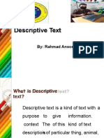 Descriptive Text by Rahmad Ansori Hasibuan