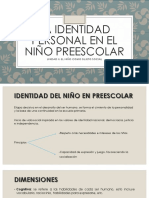 La Identidad Personal en El Niño Preescolar