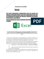 Lo Que Se Puede Encontrar en El EXCEL