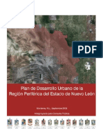 Anteproyecto Del Plan de Desarrollo Urbano de La Región Periférica de Nuevo León