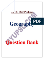 Expected Geography MCQs PT 2020 MYUPSC