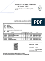 Boleta de Matrícula - Marcelino Perez