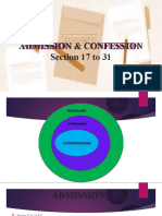 Admissions and Confession