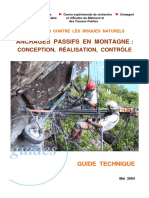 Ancrages Passifs en Montagne - Guide CEMAGREF - 2004