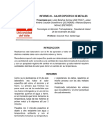 Informe N3 - Calor Especifico en Metales PDF