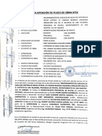 Acta de Suspensión de Plazo de Obra N°01 PDF