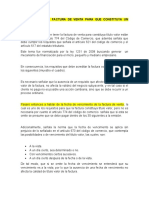 Requisitos de La Factura de Venta para Que Constituya Un Título Valor