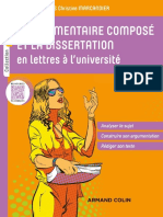 Dissertation Commentaire Composé - Johan Faerber PDF