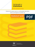 Guía de Aprendizaje - 8vo Grado - Lenguaje - Fase 2 - Semana 2