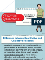 Introduction To Quantitative Research