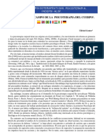 La Historia y El Campo de La Psicoterapia Del Cuerpo