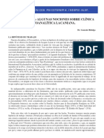 Psicoterapia Algunas Nociones Sobre Clinica Psicoanalitica Lacaniana