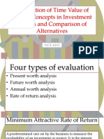 Lesson 6 Application of TVM Concepts in Investment Studies and Comparison of Alternatives