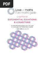 Exponential Equations & Logarithms Chapter - Pure Maths Guide From Love of Maths