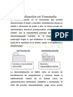 UNIDAD V La Descentralizacion en Venezuela