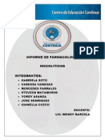 Informe de Farmacologia Mucoliticos PDF