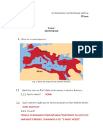 HGP5ºano - Romanos Na Peninsula e Cristianismo (CORREÇÃO)