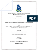 Práctica 3 Informe Sobre Conceptualizaciones Teóricas de La Didáctica de La Aritmética