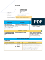 SESION DE APRENDIZAJE Sentido Del Tacto