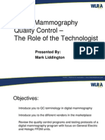 Digital Mammo QC For Technologists 2007