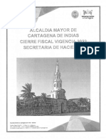 Cierre Fiscal Vigencia 2022 Del Distrito de Cartagena