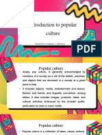 INTRODUCTION TO POPULAR CULTURE Rev1