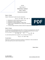 Examen 70% Mathématiques Appliquées LSG 1-1 &1-2