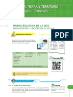 Vida, Tierra Y Territorio Biología - Geografía: Unidad Biológica de La Vida