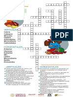 Crucigrama NUTRICIÓN 01