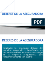 Deberes de La Aseguradora