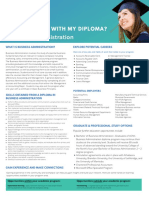 What Can I Do With My Diploma - Business Administration PDF