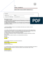 Pauta Corrección Evaluación Formativa 1 Historia Del Átomo y Modelos Atómicos 8a 8B